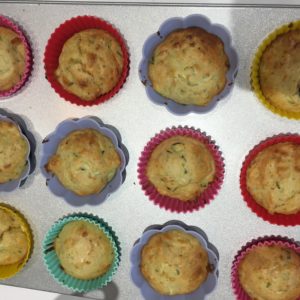 carrot courgette muffins